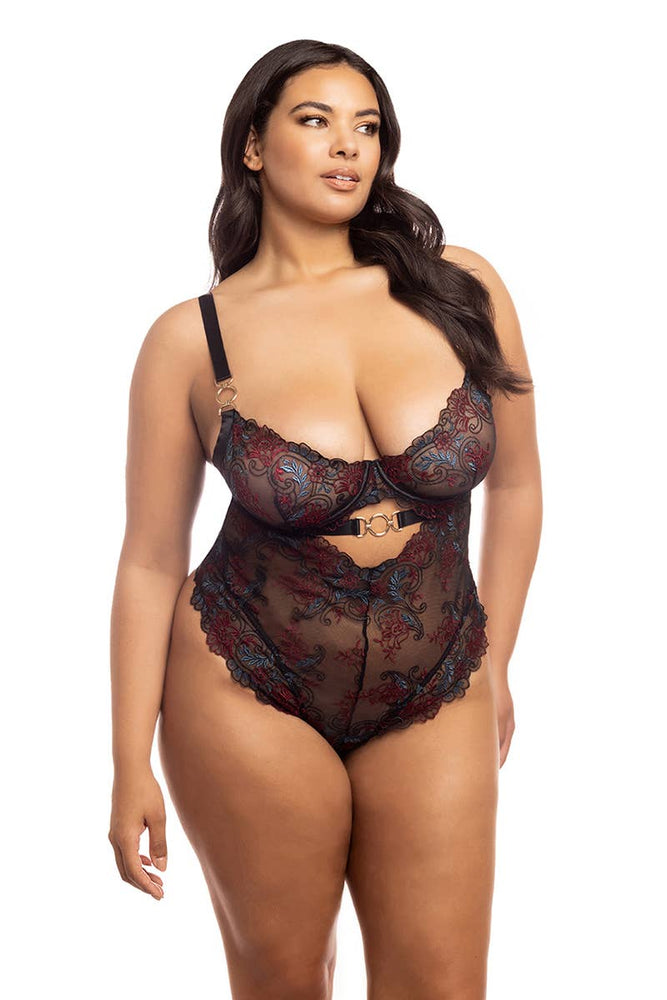 
                  
                    AZALEA EMBROIDERED LACE TEDDY
                  
                