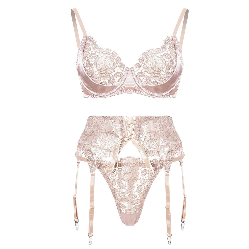 
                  
                    Blush Rose Lace Lingerie Set
                  
                