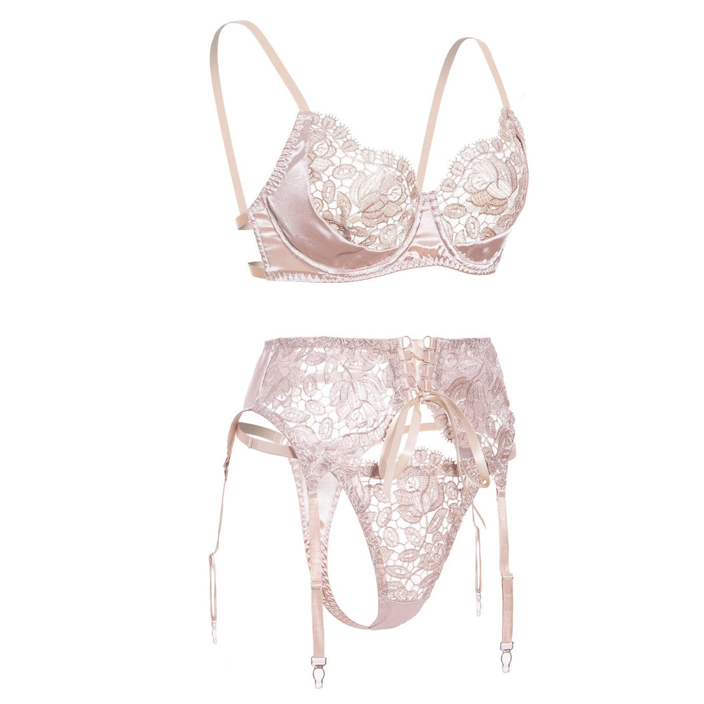 
                  
                    Blush Rose Lace Lingerie Set
                  
                