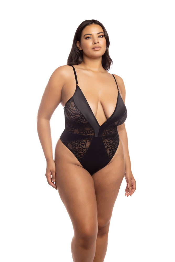 
                  
                    AMAYA LACE/SATIN SNAKE BLACK BODYSUIT
                  
                